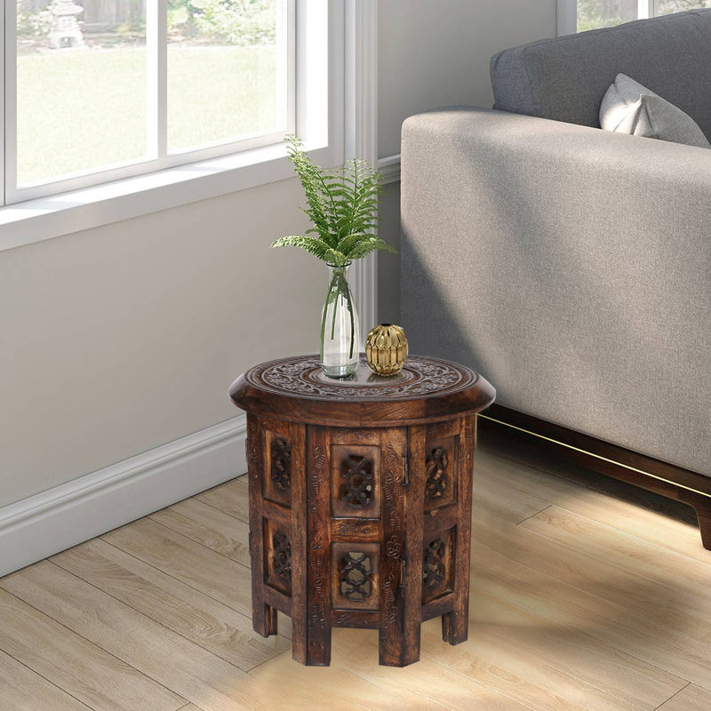 Abbeyville Frame End Table, Brown, 30cm H x 30cm W x 30cm D
