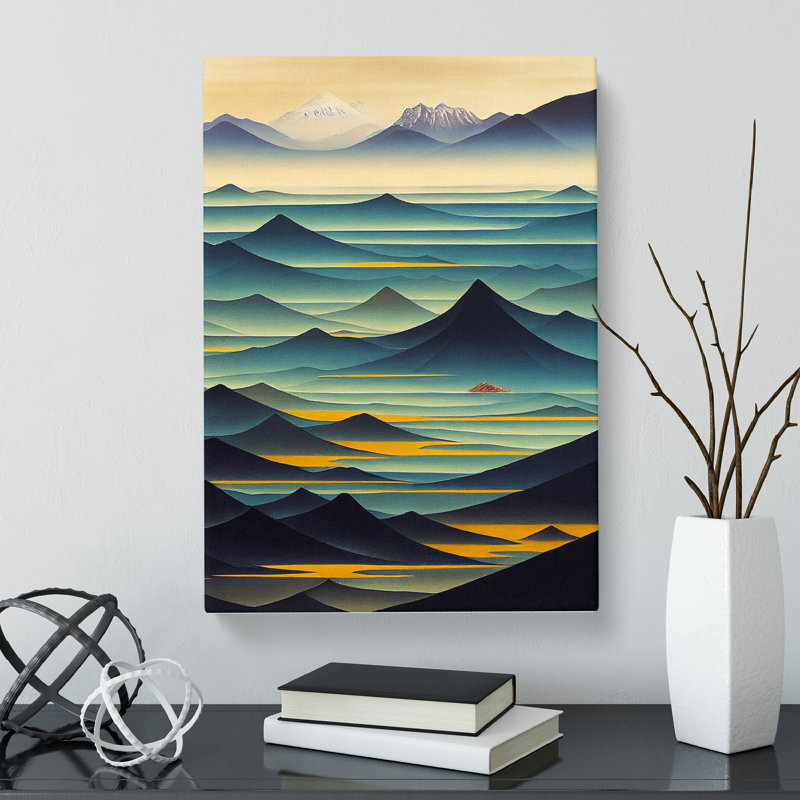 Seascape Painting Tibetan Art - Wrapped Canvas, 60cm H x 40cm W x 3cm D