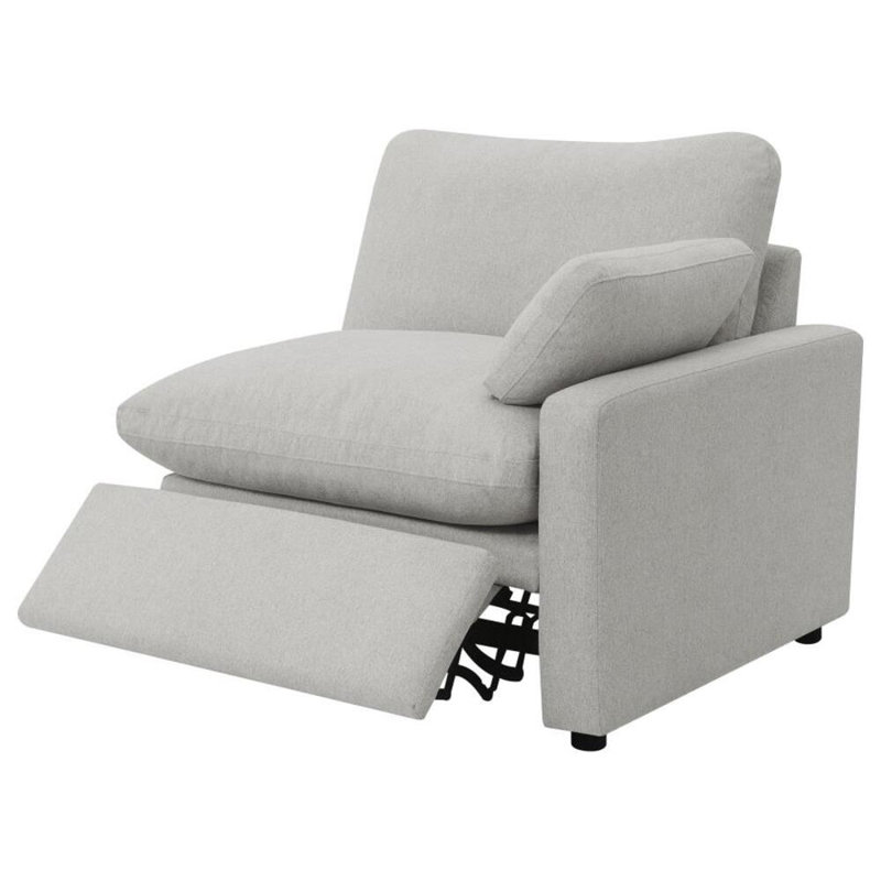 Roca Modular Power Loveseat Grey