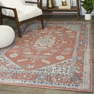 Hassen Performance Oriental Indoor Rug