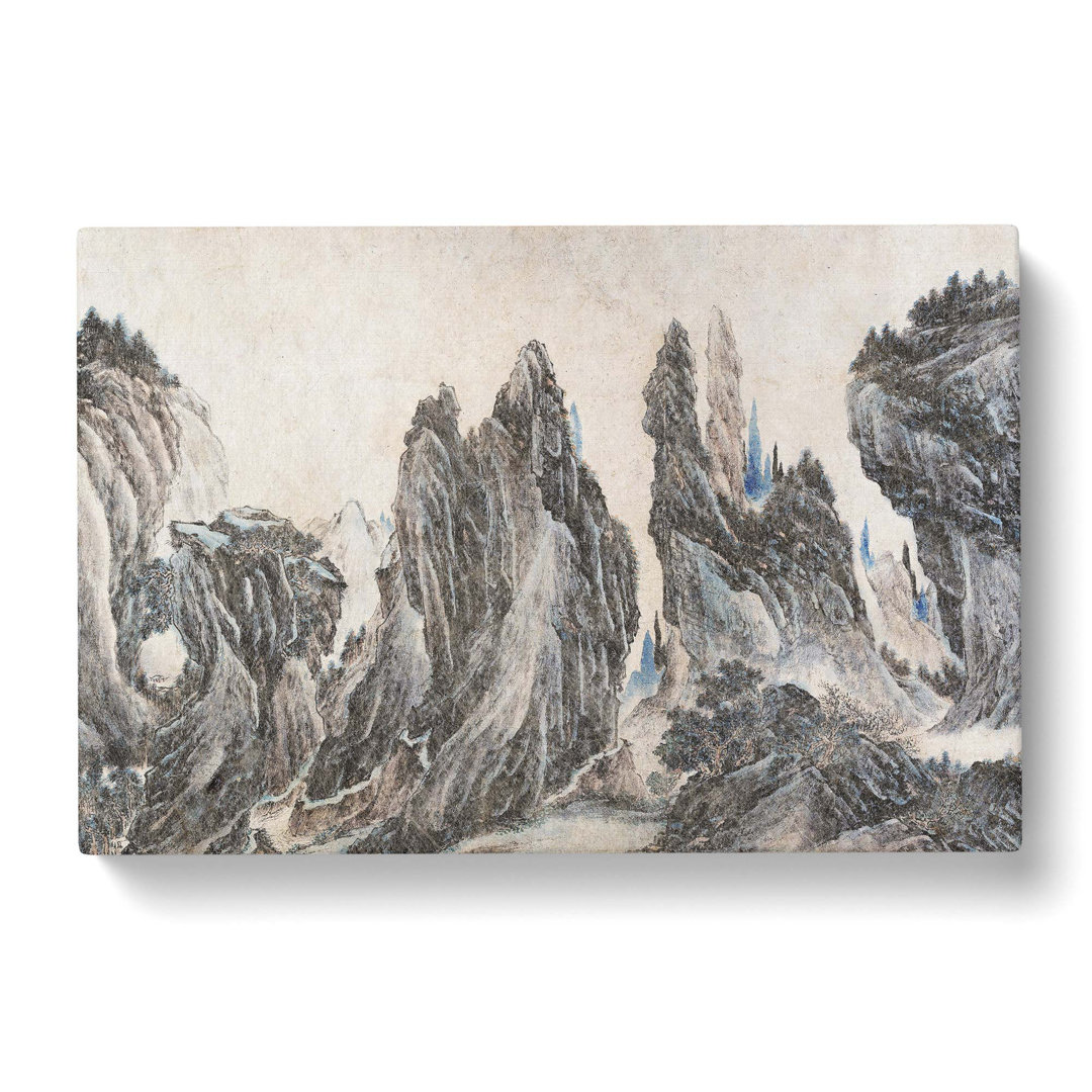 Mountain Landscape by Li Zai - Wrapped Canvas