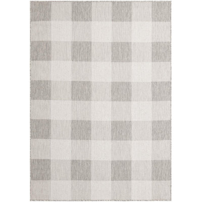 Tapis intérieur / extérieur gris Borland