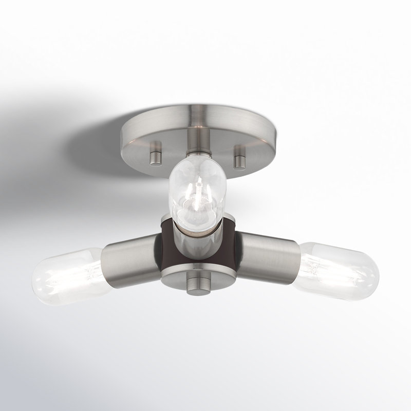 Martella Semi Flush Mount, Brushed Nickel
