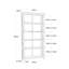 Cadell 180cm H x 90cm W Standard Bookcase
