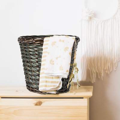 Willow Wicker Open Waste Basket