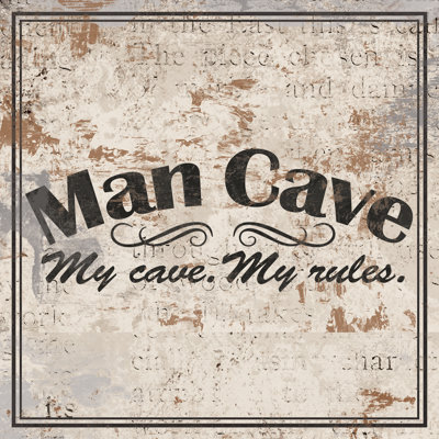 My Cave My Rules - Wrapped Canvas Print