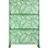 H 76 po x l 48 po, écran d'intimité décoratif en métal autoportant, panneau d'intimité extérieur et intérieur à motif de feuilles pour terrasse, balcon, patio et pelouse, vert clair (PS111)