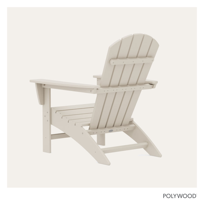 POLYWOOD Nautical Adirondack Chair, Sand