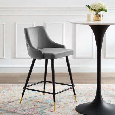 Adorn Performance Velvet Bar Stool