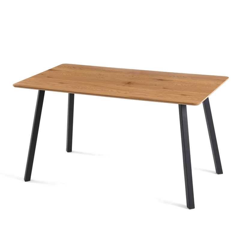 Rectangular with Steel Base Dining Table