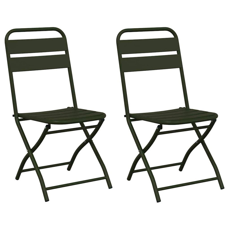 Patio Dining Side Chair, Dark Green