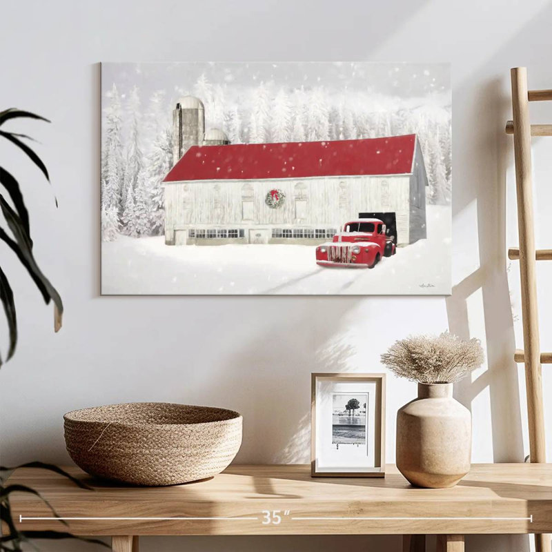 Lilie Wyoming Christmas Barn, H 24 po x l 36 po