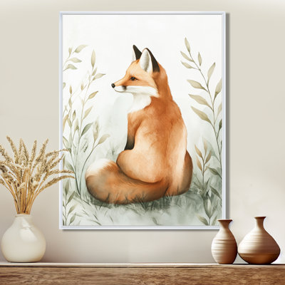 Animals Canvas Print, Fox Wall Art, Forest Fox Dawn