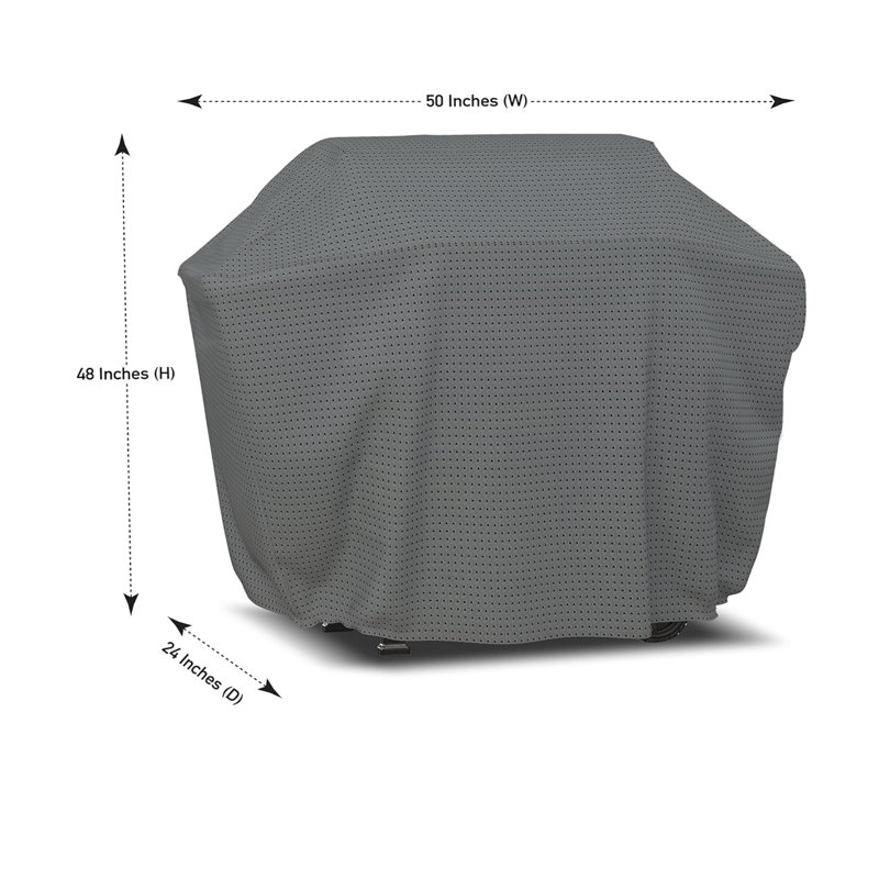 Blue Elephant Grill Cover, Grey, 121.9cm H x 127cm W x 61cm D