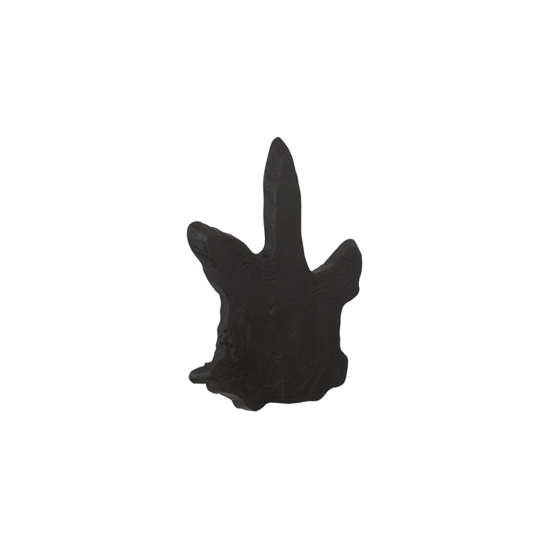 Teak Slice Wall Décor, Lg, Black