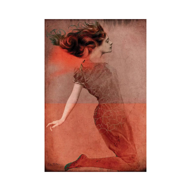 «Love Is» par Catrin Welz-Stein - impression d'art graphique, H 40 po x l 26 po x P 1,5 po, Toile tendue, Pas de tapis