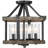 Denaisha Clear Glass Semi Flush Mount