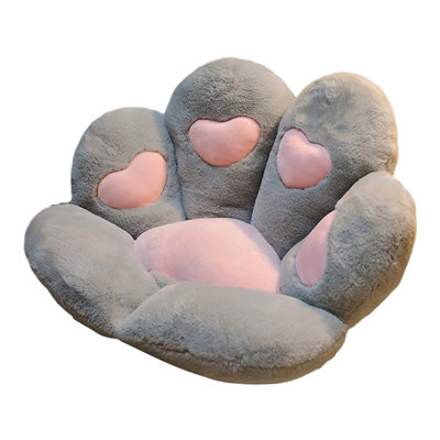 Coussin de siège de chat pour les chaises de voiture de bureau de jeu Coussin moelleux moelleux avec simili lapin