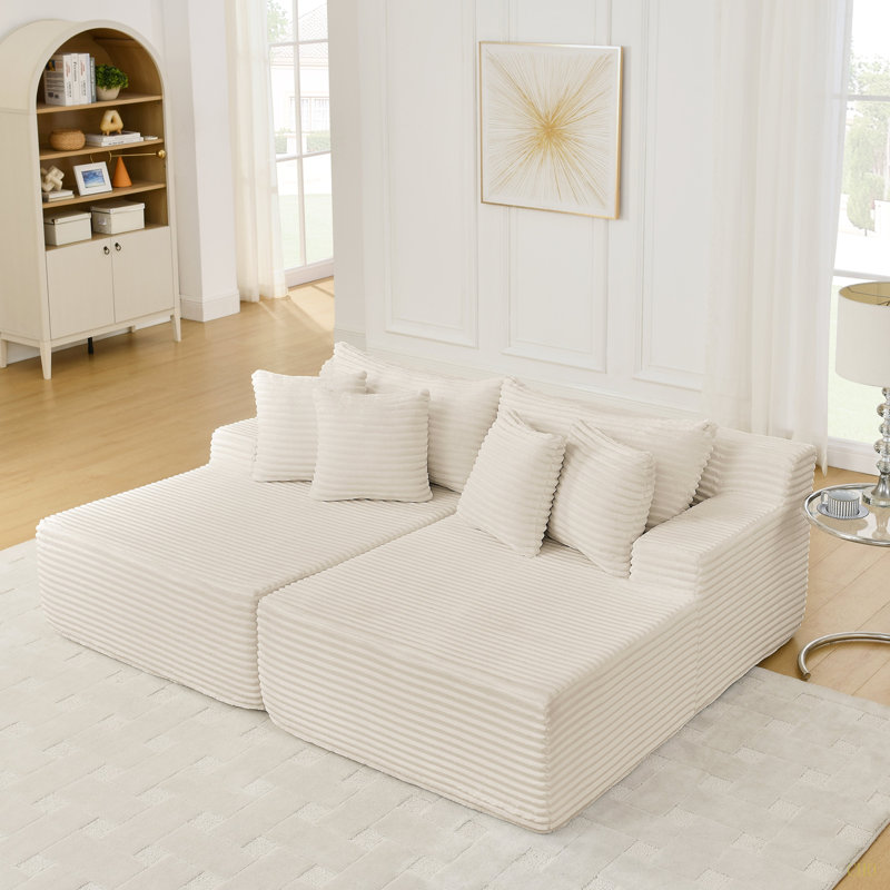 Fauteuil paresseux à deux places, canapé compressé sans assemblage, fabriqué en tissu de velours, fauteuil moderne moelleux, utilisé pour les salons et les chambres à coucher