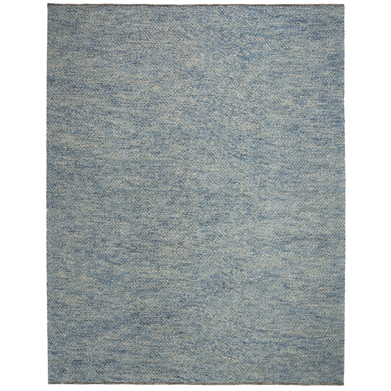 Tapis bleu en laine tissé à la main Lauren Ralph Lauren Eleanora, Rectangle de 10 pi x 14 pi