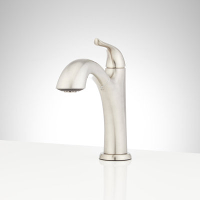 Cypress Single-Hole Dual-Function Pull-Out Kitchen Faucet - Stainless Steel