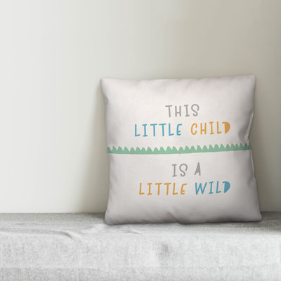 Textual Throw Pillow