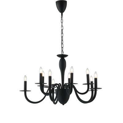 Ferndale 10 - Light Candle Style Chandelier