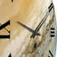 Abstract Metal Wall Clock - Beige Blue Aqua Symphony-93383864