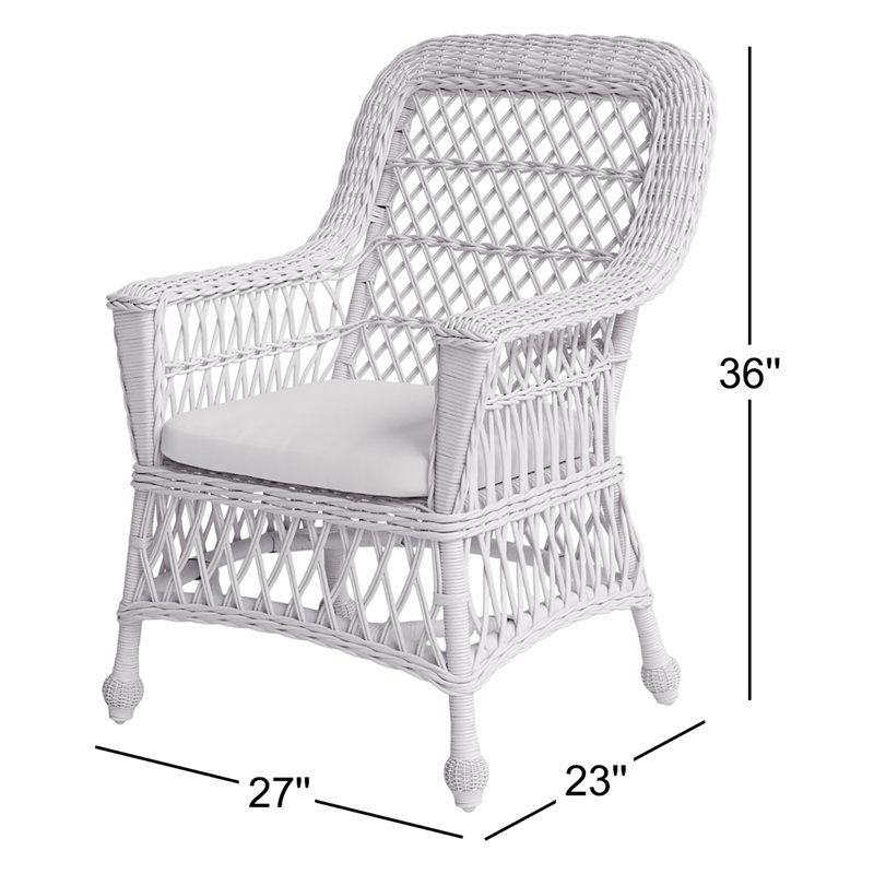 Outdoor Lounge Chair, White