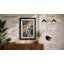 Swimming Koi Japandi - Framed Print-853812576-853812575