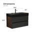 Meuble-lavabo mural avec plateau noir mat-313203127-303615348-330642041