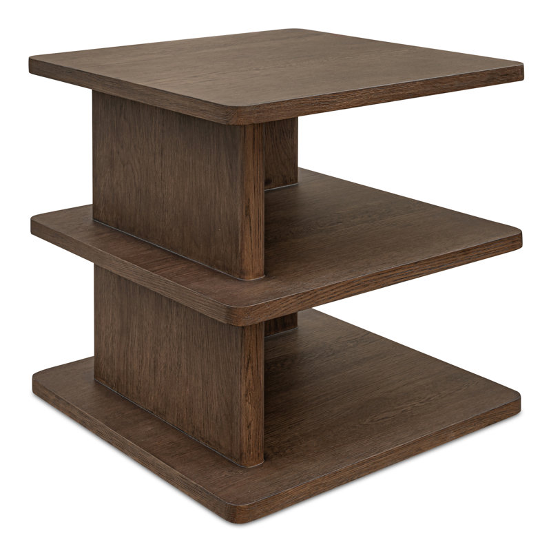 Casey Side Table Dark Brown, Brown