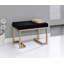 Repose-pieds rectangulaire en fausse fourrure et champagne Derrik-129206537
