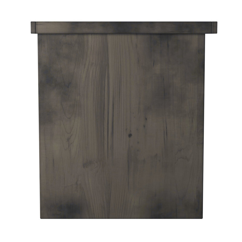 Charming Bridgevine Home File Cabinet With Barnwood Finish And Vintage Hardware, A Stylish Storage Solution For Any Room.