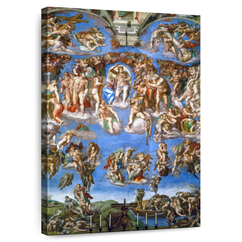 Leisha le Jugement dernier 1536-1541, H 12 po x l 8 po