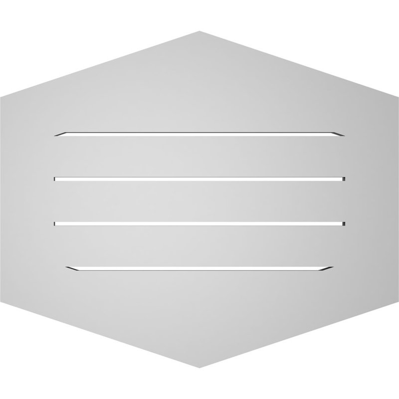 Pente verticale verticale en uréthane 4 pi, H 22 po x l 26 po x P 1 po