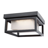 Tecca Black LED Outdoor Flush Mount