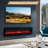 Elioenai 70" W Electric Fireplace Insert with Adjustable Color Flames & Fire Cracking Sound