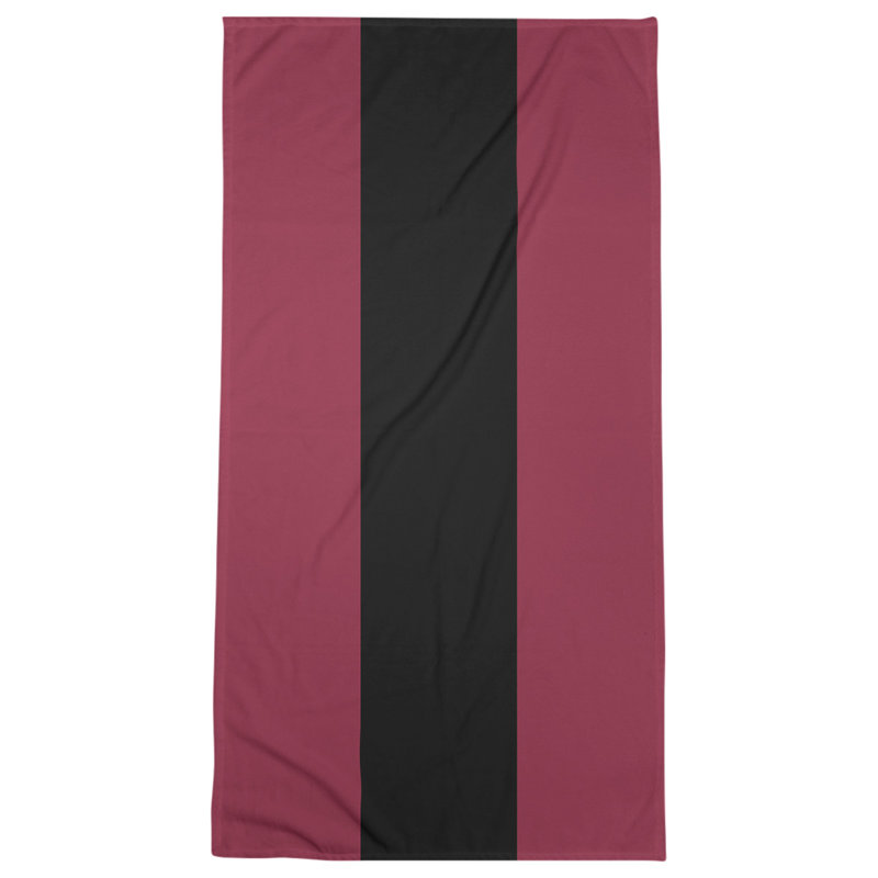 Microfiber Bath Towel, Atlanta Throwback Football Dark Red/Black