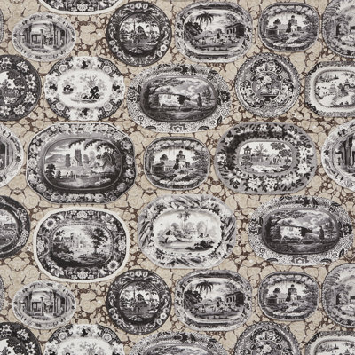 Schumacher x Johnson Hartig Plates & Platters Wallpaper