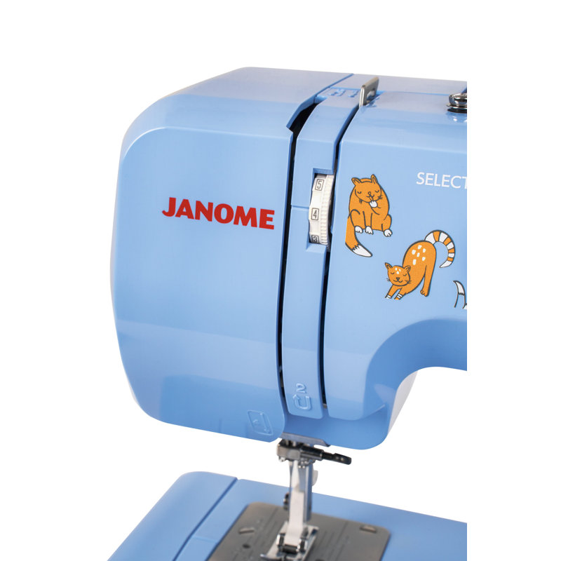 Janome Arctic Crystal Blue Sewing Machine with Metal Frame