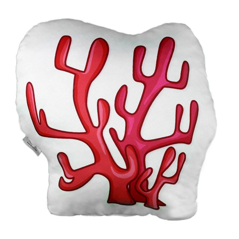 Housse et insert de coussin décoratif en polyester, Rouge