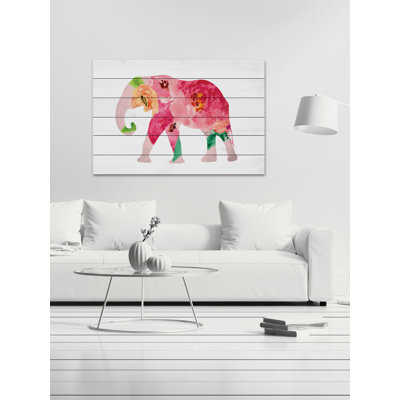 « floral éléphant »-impression