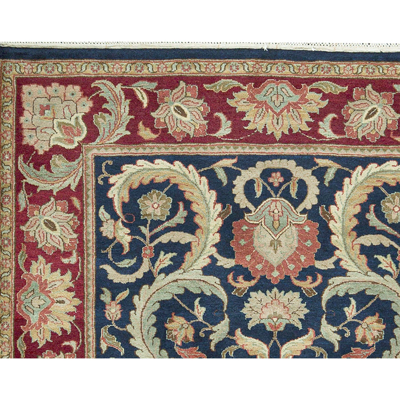 Hand Woven Wool Floral Area Rug