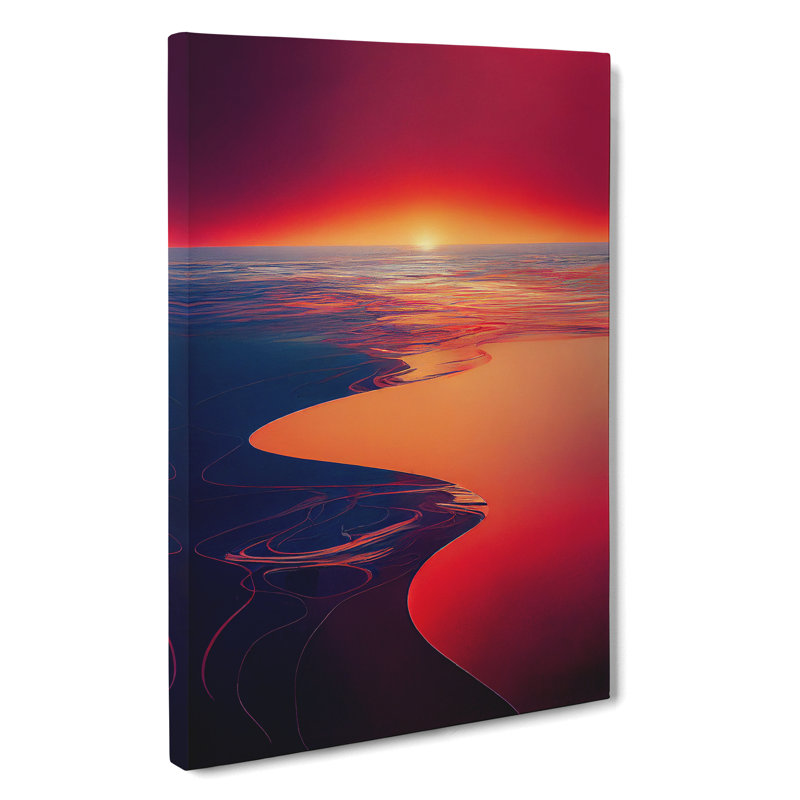 XC1022-1737X Creative Sunset View - Wrapped Canvas Print