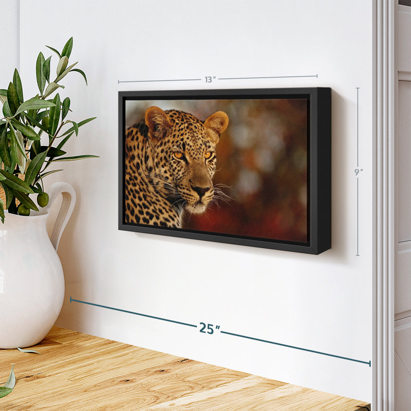 Animal "Impression sur toile de léopard", H 9 po x l 13 po