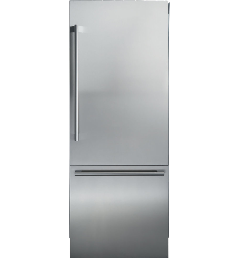 30" Counter Depth Panel Ready Bottom Freezer 16.4 cu. ft. Energy Star Refrigerator Blomberg 