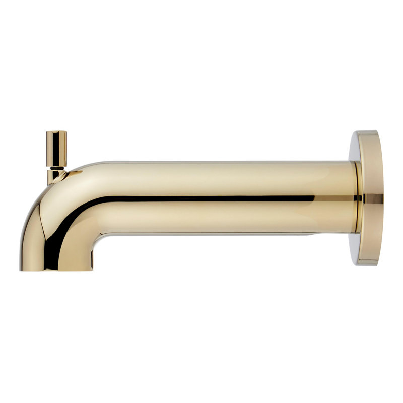 Lexia 6-7/8" Integrated Diverter Tub Spout, Polished Nickel