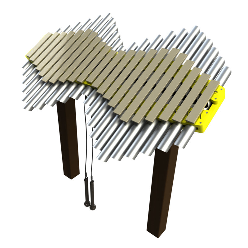 Imbarimba Playground Panel, Inground Mount