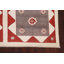 Tapis unique en laine noué à la main 6 pi 1 po x 8 pi 11 po nouvel âge en rouge / brun / ivoire